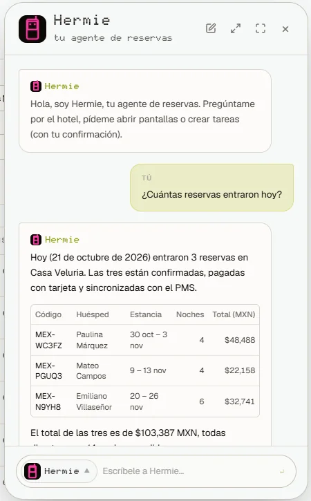 Conversación con Hermie
